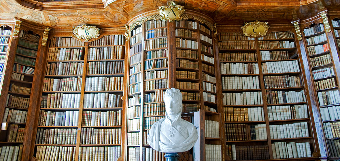 Image of a large bookcase.