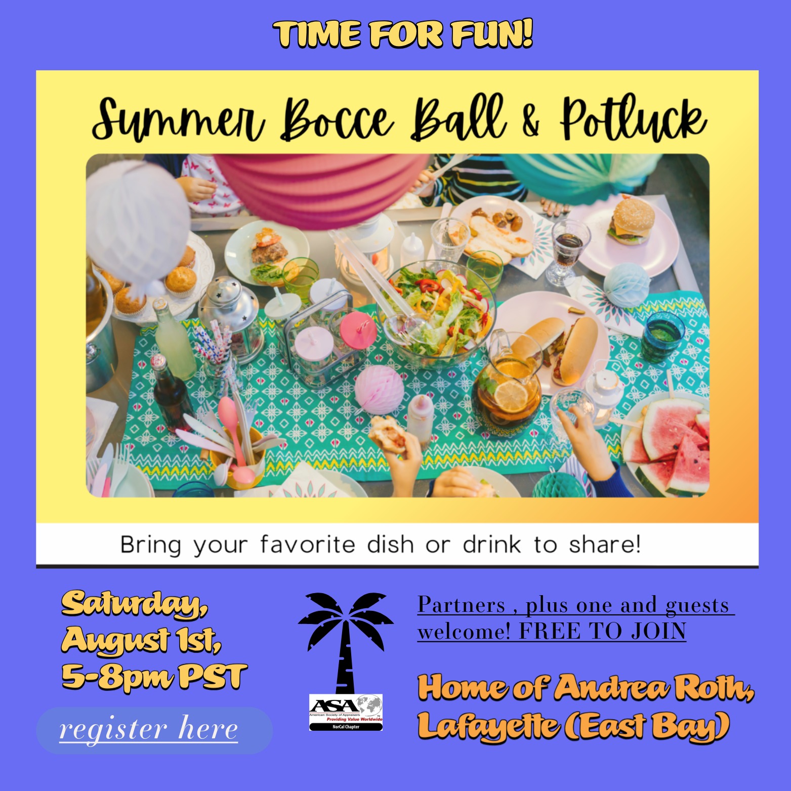 Summer Bocce Ball and Potluck