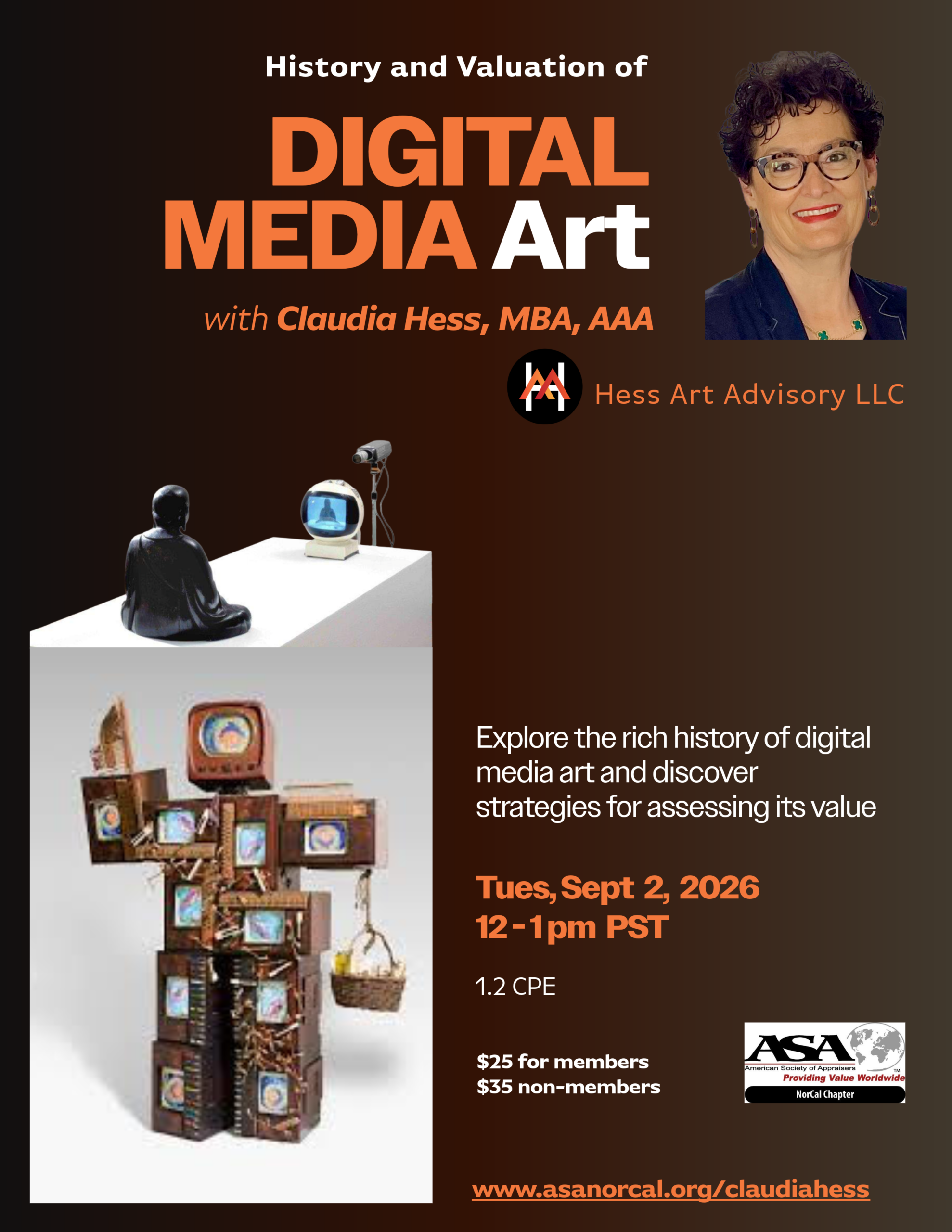 Digital Media Art: History and Valuation for Appraisers with Claudia Hess