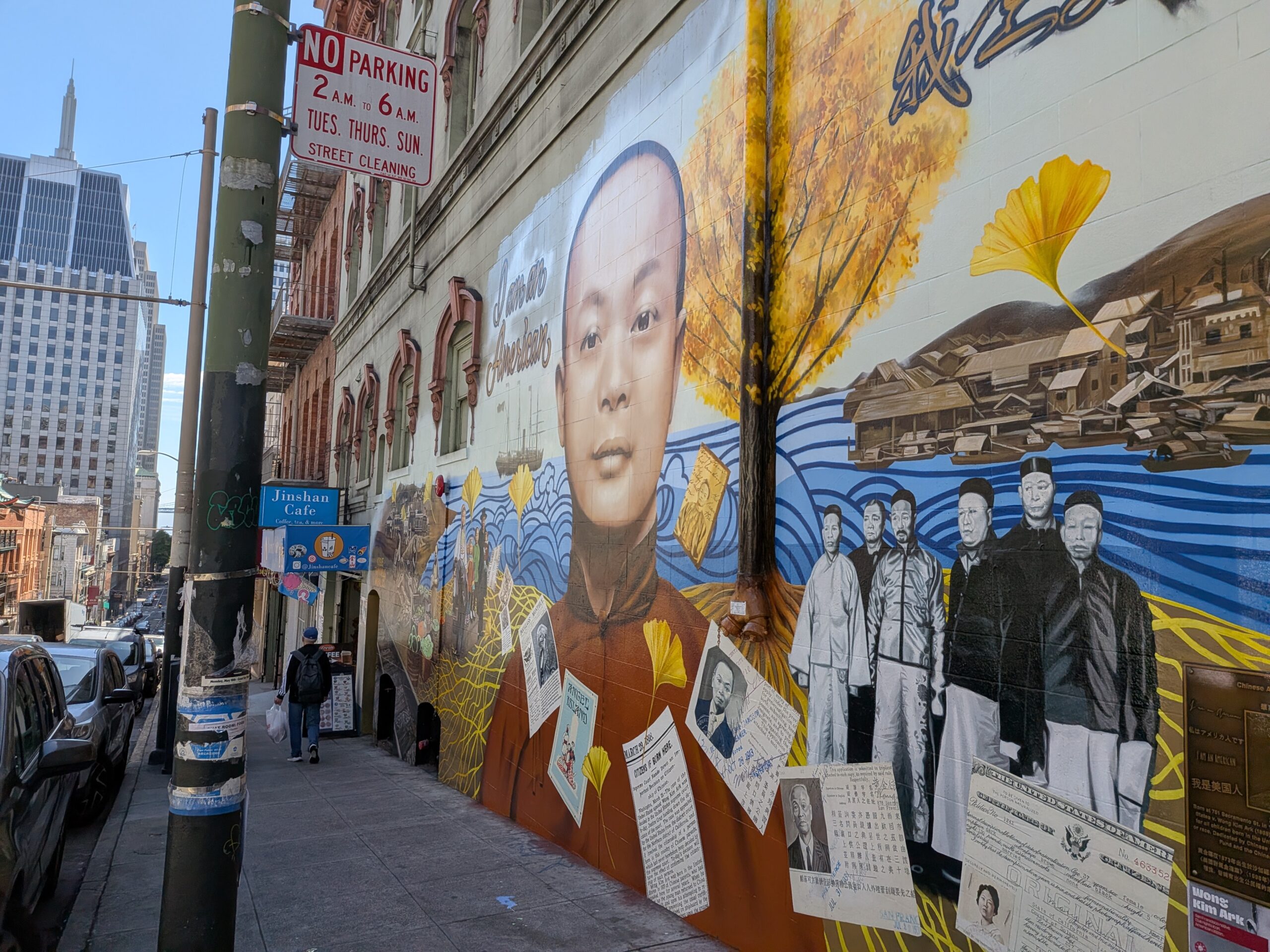 I Am an American mural honoring Wong Kim Ark