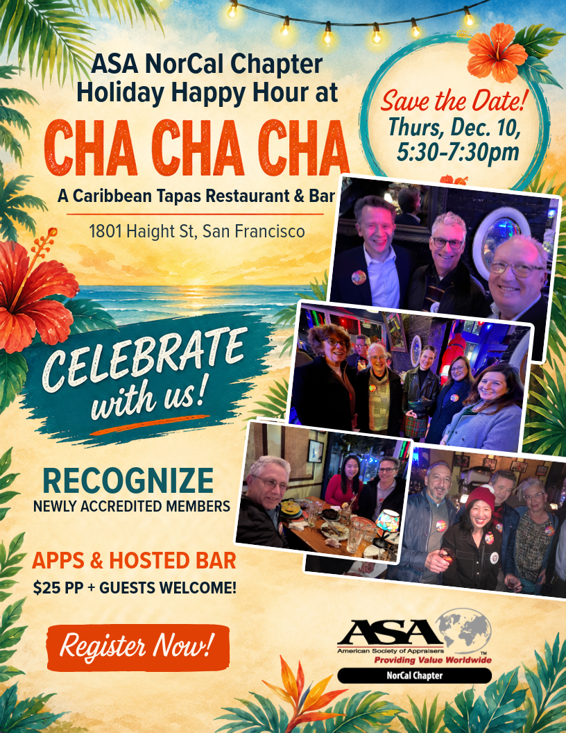 ASA NorCal Celebration and Holiday Happy Hour at CHA CHA CHA, December 10, 2026