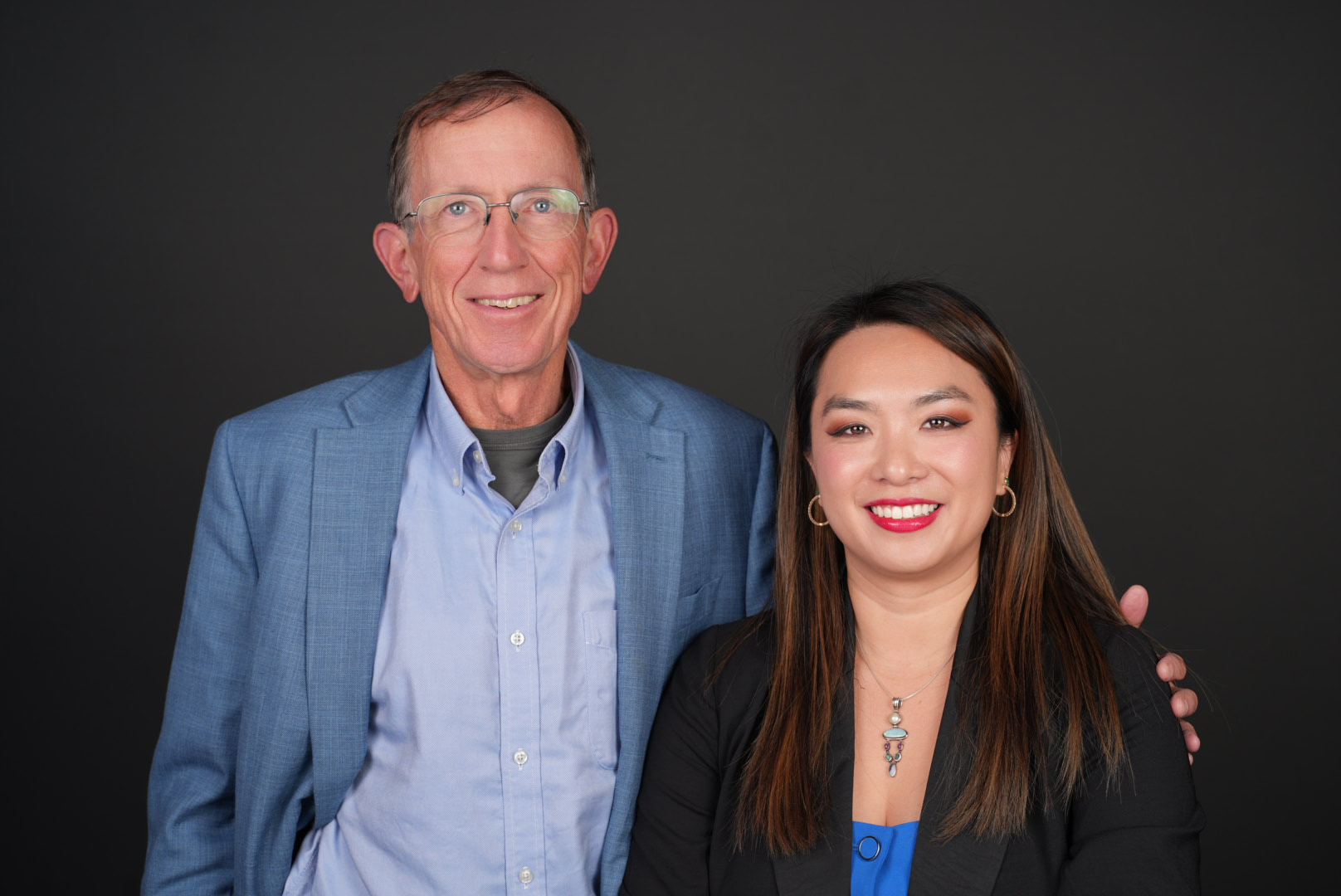 Jia Wu, ASA, with her mentor Ray Rath, FASA